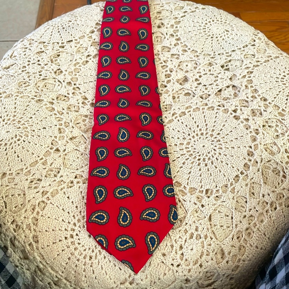 Vintage Christian Dior paisley print tie